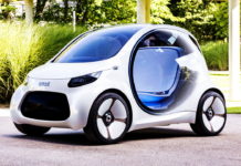 Smart vision EQ fortwo. Электрический беспилотник