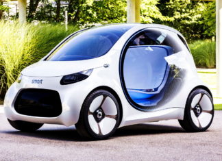 Smart vision EQ fortwo. Электрический беспилотник