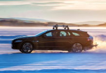 Jaguar XF Sportbrake разогнал лыжника до 188 км/час