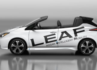 Новый Nissan Leaf лишился крыши