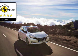 Электрокар Nissan Leaf отлично разбился на краш-тестах