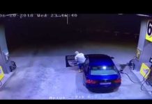 Невнимательный водитель спалил АЗС под Киевом (ВИДЕО)