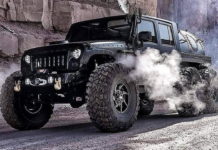 Внедорожник Jeep Wrangler превратили в паровоз (ВИДЕО)