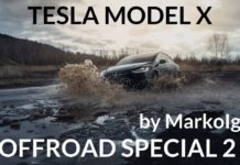 Tesla Model X загнали на бездорожье (ВИДЕО)