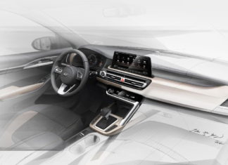 Новый кроссовер Kia похвастался интерьером под Мерседес KIA new cross