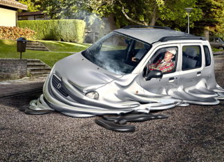 Палящее солнце плавит автомобили cars melt
