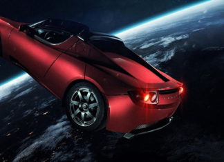 Космическая Tesla облетела вокруг Солнца Tesla Roadster