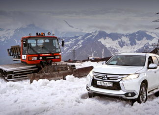 Mitsubishi Pajero Sport вскарабкался на Эльбрус Mitsubishi Pajero Sport