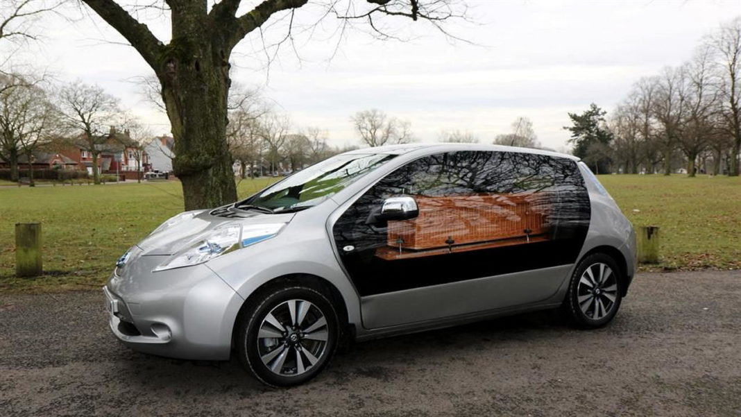 Nissan Leaf funeral 1 Nissan Leaf funeral