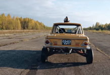 Запорожец ЗАЗ-968 показал чудеса дрифта. Смотрите, как это было Gymkhana ZAZ