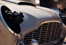 Автомобиль Джеймса Бонда впечатлил пулемётами в фарах Aston Martin