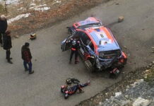 Ралли Монте-Карло: жуткая авария чемпиона и победа Hyundai WRC-Monte-Carlo