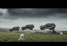 Новый Land Rover Defender научили прыжкам на 30 метров