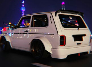 Располневшая Нива прикинулась Мерседесом G-класса Widebody Lada Niva