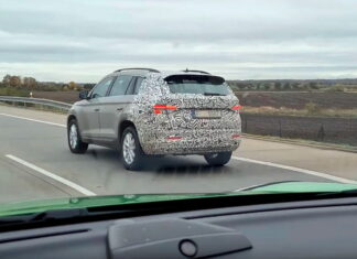 Обновленный Skoda Kodiaq впервые засветился на видео Skoda Kodiaq