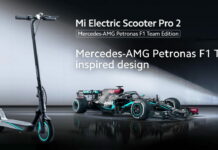 Xiaomi и Mercedes представили гоночный самокат Xiaomi и Mercedes