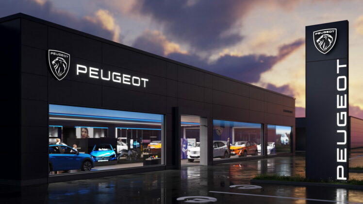 new PEUGEOT logo