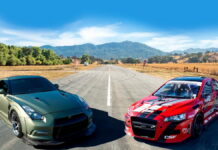 Горячие японские парни: Nissan GT-R против Mitsubishi Evo X Nissan GT-R vs Mitsubishi Evo X
