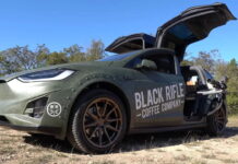 Карусель смерти: кроссовер Tesla Model X превратили в машину для убийства TEsla-Model-X-machine