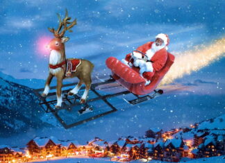 Машина по сезону: электрические сани Санта-Клауса за 1300 долларов santa-sleigh-ev