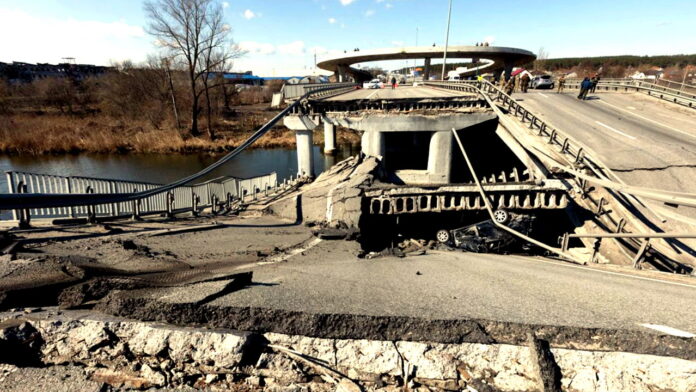 Irpin bridge