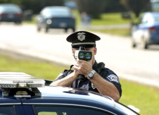 Police speed camera