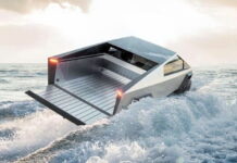 Мрія рибалки: Tesla Cybertruck зможе плавати як човен tesla-cybertruck-float