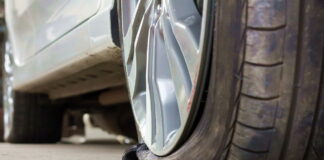 tyre broken