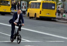 Кличко на велосипеді