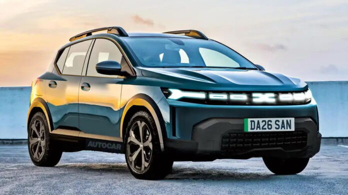 dacia-sandero-ev-2027-render Renault Sandero