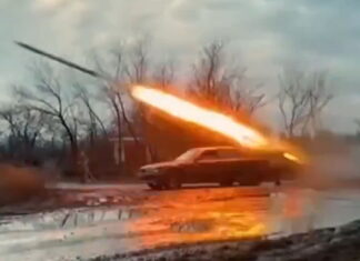 Українські військові переробили BMW 3-серії у РСЗВ Град (відео) РСЗВ Град BMW 3-series