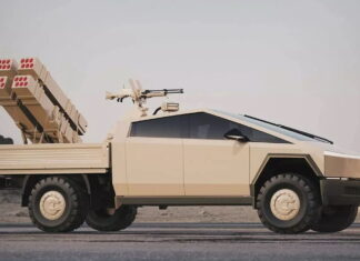 Пікап Tesla Cybertruck може стати винищувачем дронів Military Tesla Cybertruck