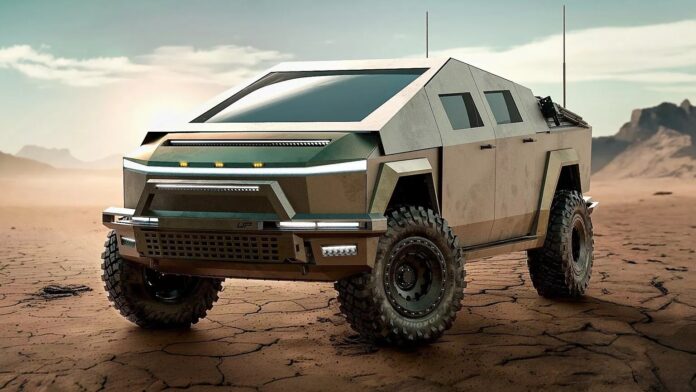 Military Tesla Cybertruck 1 Military Tesla Cybertruck