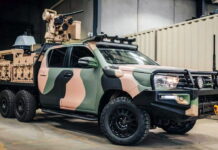 Готовий до бою: пікап Toyota Hilux перетворився на військову вантажівку 6×6 Toyota Hilux 6×6 Military Truck