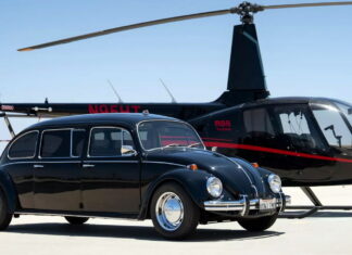 Унікальний лімузин на базі старого VW Beetle продають за $200 000 Volkswagen Beetle limousine
