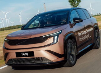 На що здатні технології: Skoda Peaq встановив новий світовий рекорд Skoda Peaq record